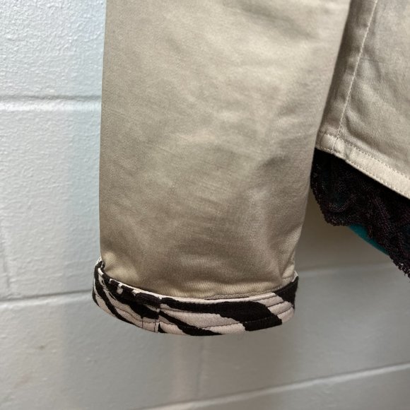 Custom Tan Jacket with Brown Zebra Embellishment - Picture 4 of 6